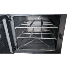 Forno de Ferro Fundido Pequeno Porta de Vidro Arqueada